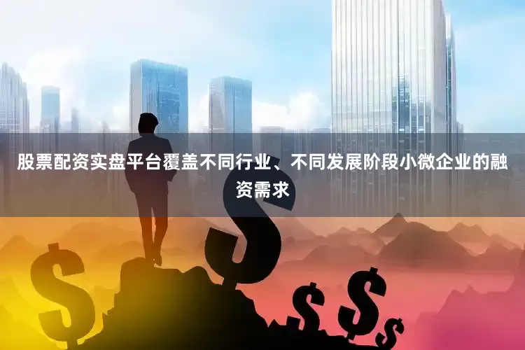 股票配资实盘平台覆盖不同行业、不同发展阶段小微企业的融资需求